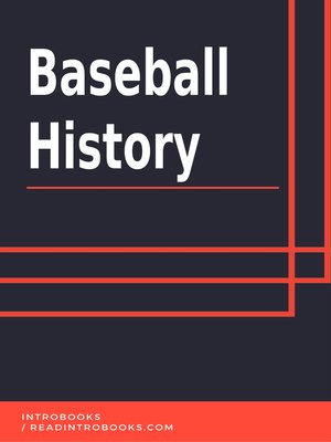 cover image of Baseball History